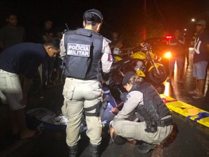 Motoboy fica ferido após acidente com carroça em Marechal Deodoro