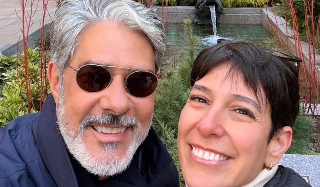 Após deixar o JN, William Bonner curte férias com a esposa em NY