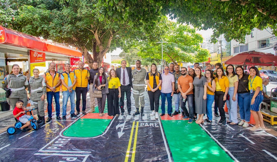 ﻿SMTT de  Arapiraca comemora sucesso nas atividades educativas durante Maio Amarelo