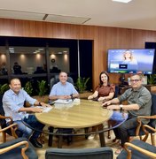 Cícero Cavalcante articula ações com governador e prefeita de Joaquim Gomes