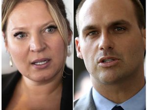 Joice denuncia que Flávio, Carlos e Eduardo têm rede de fake news com 1.500 perfis