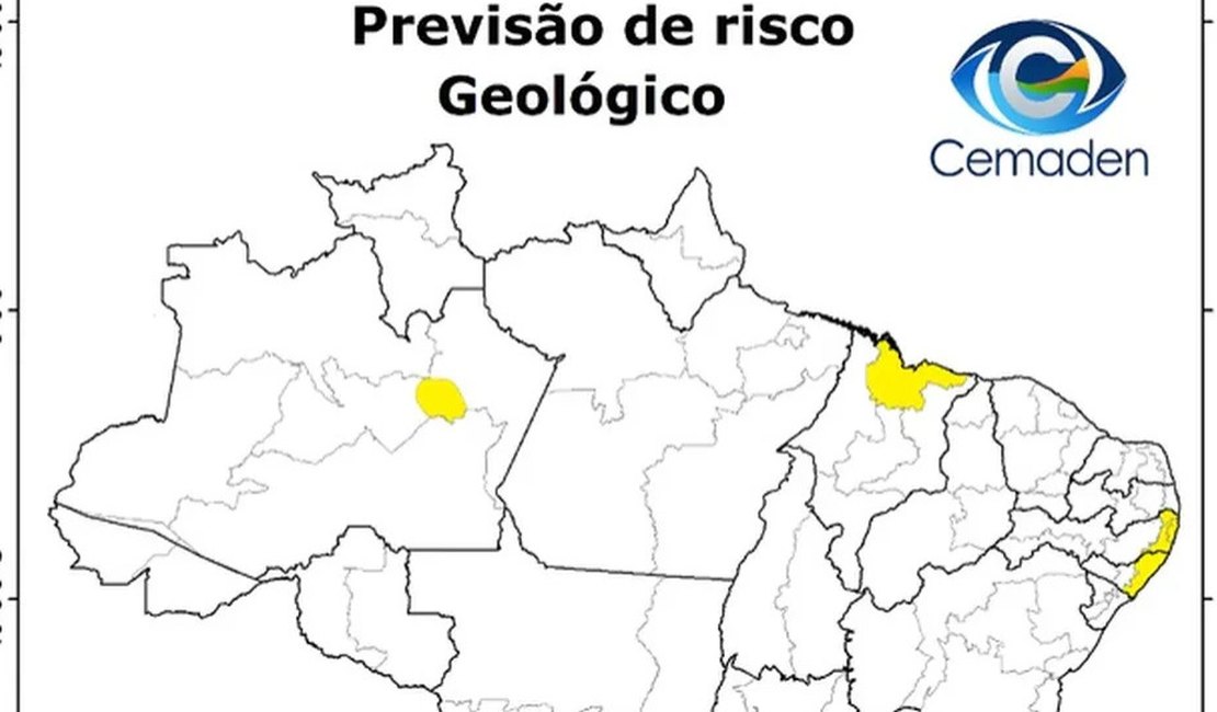 Alagoas tem risco moderado de deslizamentos por causa de chuvas intensas