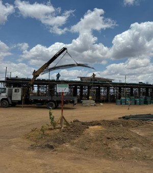 Obra do Hospital Metropolitano do Agreste avança em Arapiraca