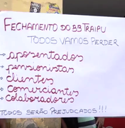 [Vídeo] População de Traipu protesta contra fechamento de agência bancária