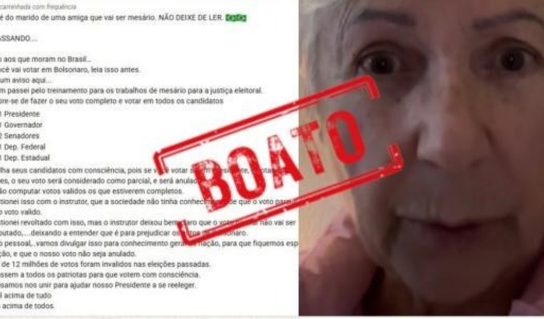 É falso que eleitor precisa votar em todos os cargos para validar votação
