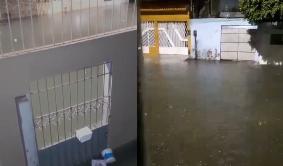 [Vídeo] Transbordamento gera novos transtornos em rua no bairro do Prado