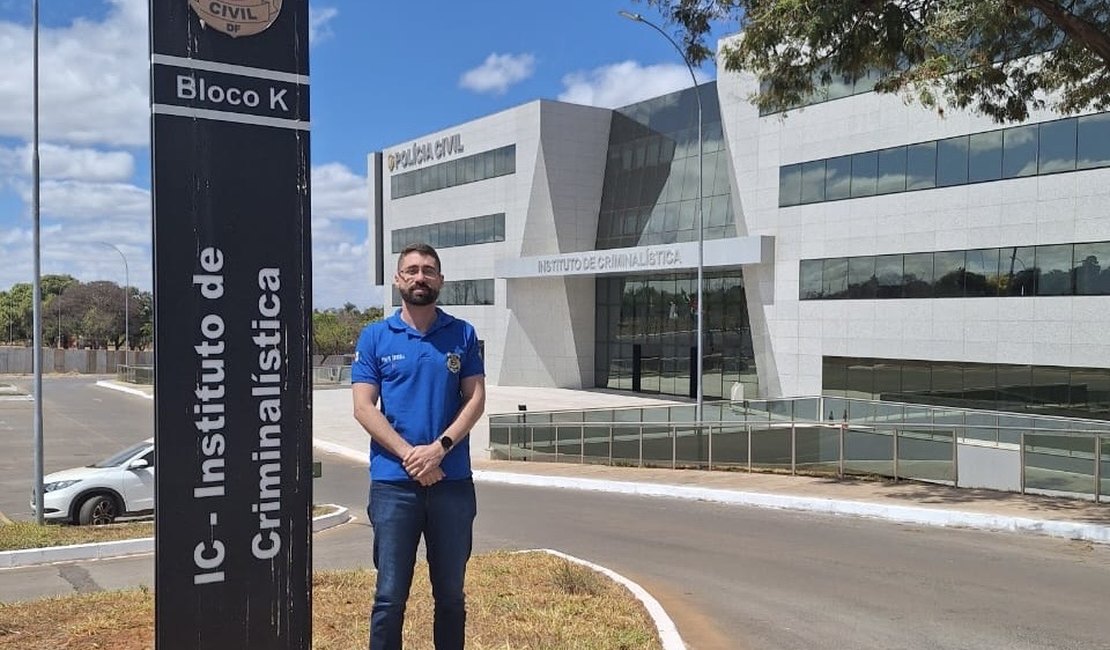 Perito criminal de Arapiraca se especializa em local de crime durante curso em Brasília