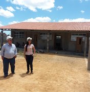 Vereador Gibson Buarque visita obra onde está sendo construída a Escola de Tempo Integral