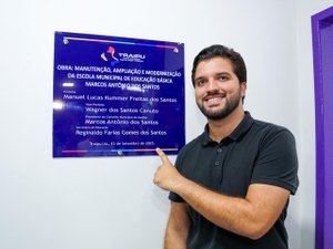 Prefeito Lucas Santos inaugura escola no Povoado Capivara