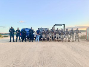 Ação integrada entre a PM de Alagoas e Sergipe resulta na prisão de suspeito de homicídio