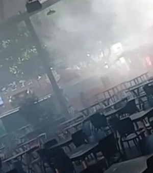 Incêndio atinge box no Truckzone e mobiliza bombeiros em Maceió