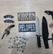 Homem é preso por tráfico de drogas e porte ilegal de arma na zona rural de Delmiro Gouveia
