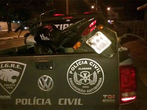 Policiais do Tigre recuperam motocicleta roubada usada em assaltos 