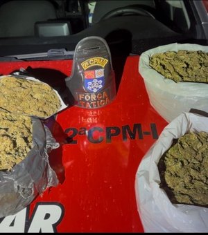 Polícia apreende drogas avaliadas em R$ 300 mil com traficante em Paripueira