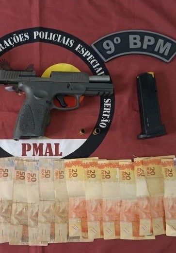 Homem é preso pela PM após efetuar disparos na ponte que liga Alagoas e Sergipe
