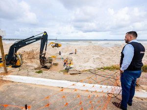 Prefeitura atende solicitação de Leonardo Dias para obras de contenções, na orla de Maceió