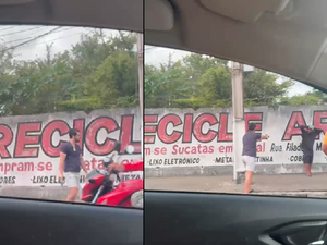 [Vídeo] Policial à paisana aborda homem e assusta pedestres e motoristas em Arapiraca