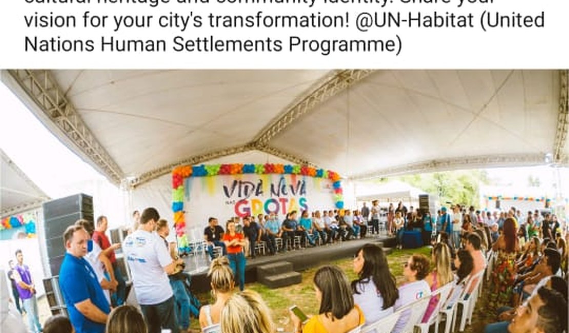 Vida Nova nas Grotas recebe reconhecimento do ONU-Habitat