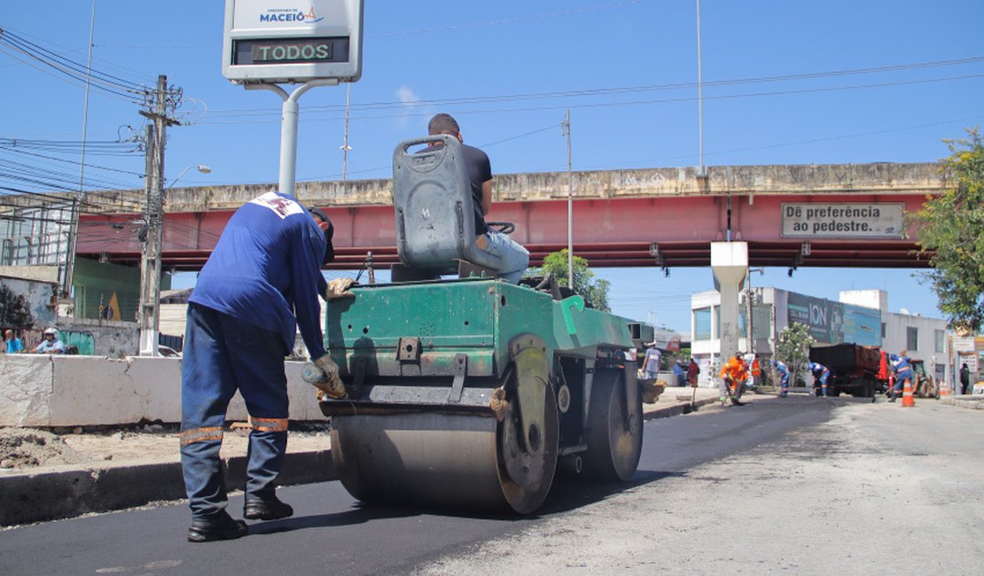 Prefeitura conclui obra no asfalto da Ladeira Geraldo Melo