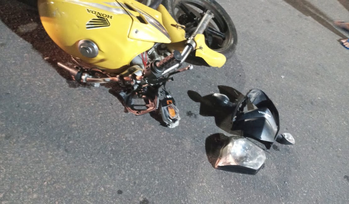 Vendedor de coco morre após colidir moto com carro de passeio em Junqueiro