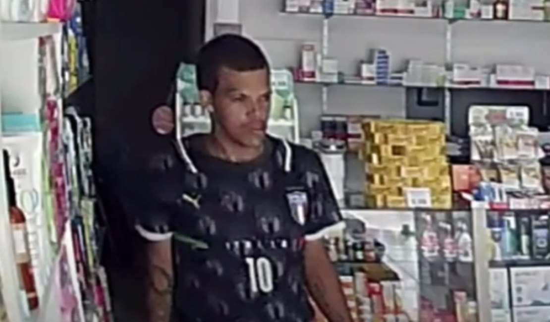 Câmeras de segurança flagram assalto à farmácia na Ponta Grossa