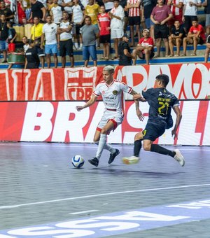 CRB e Traipu empata com Apodi no 1º jogo das oitavas de final do Campeonato Brasileiro de Futsal