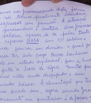 Funcionários pedem socorro através de bilhetes em hospital do Rio