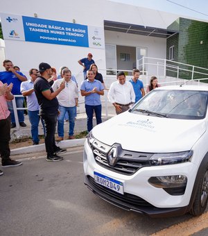 Júlio Cezar e secretário de Saúde entregam revitalização e novo veículo na UBS Bonifácio