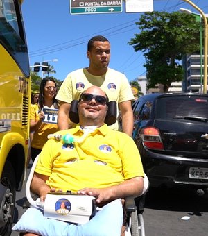 A corrida eleitoral de um candidato com ELA em Alagoas