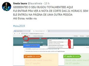 Site do Sisu apresenta nova falha: estudantes acessam inscrições de outros candidatos