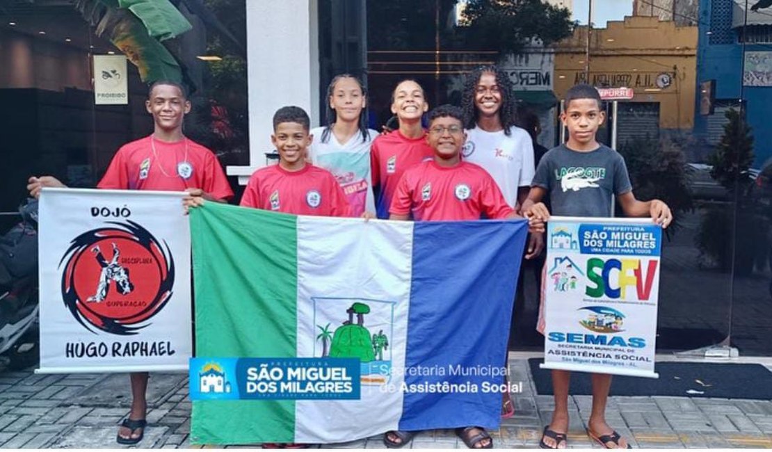 Crianças judocas de São Miguel dos Milagres se destacam em Fortaleza