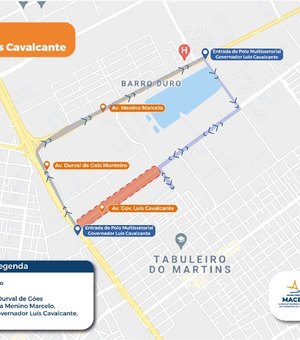 Avenida no Tabuleiro do Martins será parcialmente interditada para obras por 30 dias