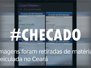 Imagens com datas para reabertura do comércio não são de Alagoas