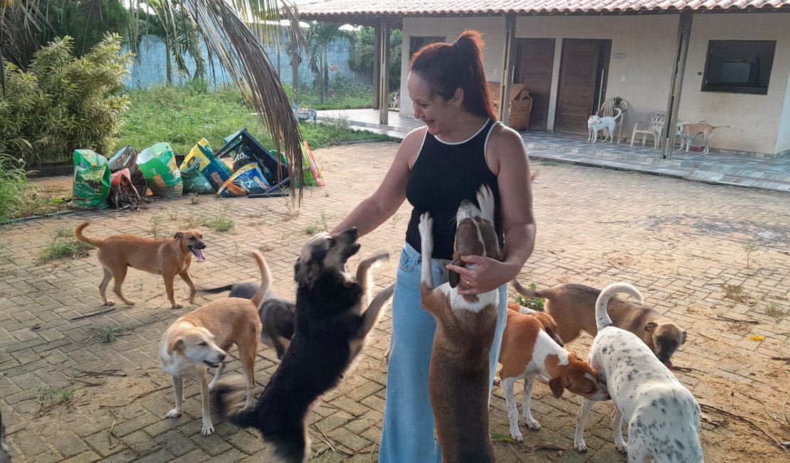 [Vídeo] Casal que cuida de animais abandonados em Arapiraca precisa de novo local para abrigá-los