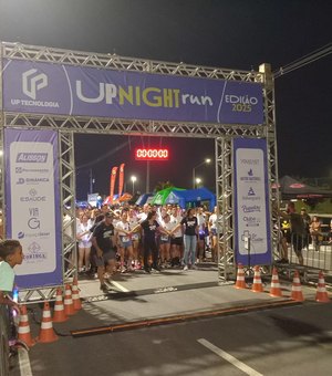 1ª edição do Up Night Run reúne mais de 700 inscritos em Arapiraca em plena noite de sábado