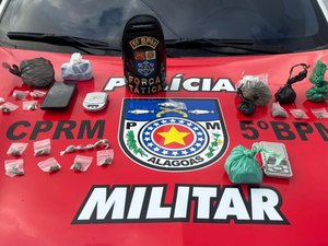 Nove pessoas envolvidas com o tráfico de drogas são presas na parte alta de Maceió