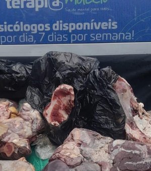 Supermercado é alvo de fiscalização e tem 320 kg de carnes impróprias apreendidos