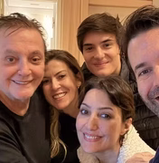 Fábio Jr recebe quatro dos cinco filhos em comemoração; Fiuk não participa