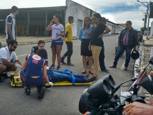 Funcionário de distribuidora de gás sangra pela boca após sofrer acidente