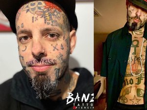 Tico Santa Cruz relata preconceito ao falar de corpo 90% tatuado: 'sou parado na alfândega'