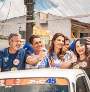 Arthur Lira participa com JHC e Marina de caminhadas e carreatas em Chã Preta e Viçosa