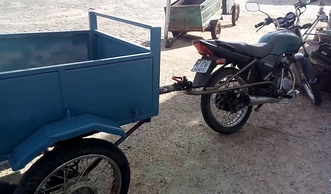Cresce uso de carretinhas para motos em Alagoas; veja regras e exigências