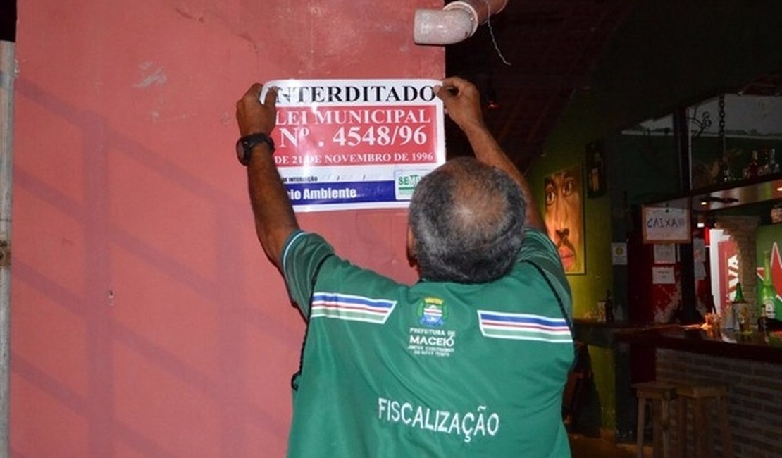 Bares são interditados durante operação conjunta em Maceió