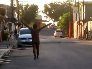 Homem é detido por andar pelado em ruas de São Miguel dos Campos