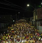 Mulheres fazem caminhada em apoio a Cícero Cavalcante em São Luís do Quitunde