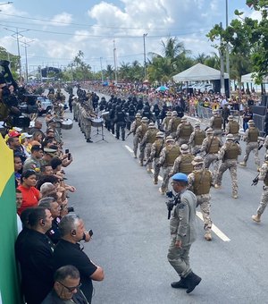 Desfile cívico-militar marca o feriado de 7 de Setembro em Maceió