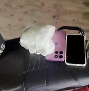 Casal é detido com entorpecentes em moto adulterada e roubada em Maceió