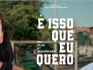 Curta documental retrata relação entre pai e filha skatistas de Maceió