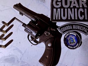 Guarda Civil de Mata Grande apreende arma utilizada em atentado contra morador de Delmiro Gouveia