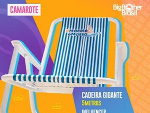 Cadeira gigante da Ponta Verde é confirmada no BBB22